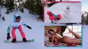 BANGBROS - Does Amia Miley Wanna Build A Snowmannnnn&quest; Yes&period; And She Wants To Bounce Her Big Ass On Cock&comma; Too&excl;