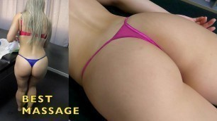 The Masseur Massages the Whole Family&period; Started with the Blonde Stepdaughter Watch POV Massage
