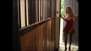 Hot Babe Fucked in Horse Stable