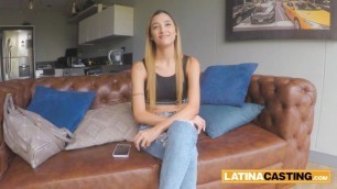 Latina Skinny Hot Bitch Kickstarts Modelling Career by getting Railed in a Casting
