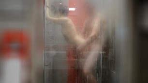Tindergirl Date Blowjob and Hard Shower Fuck